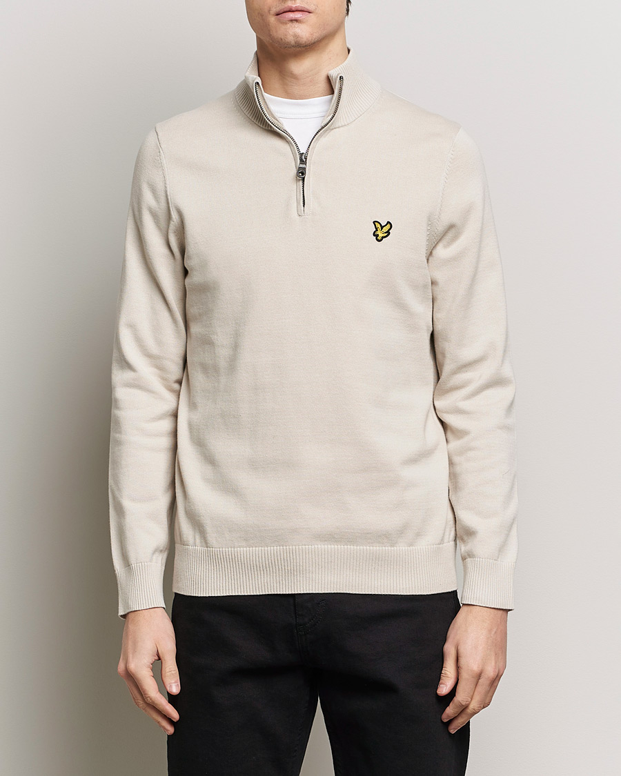 Herr | Kläder | Lyle & Scott | Cotton Knitted Half Zip Cove