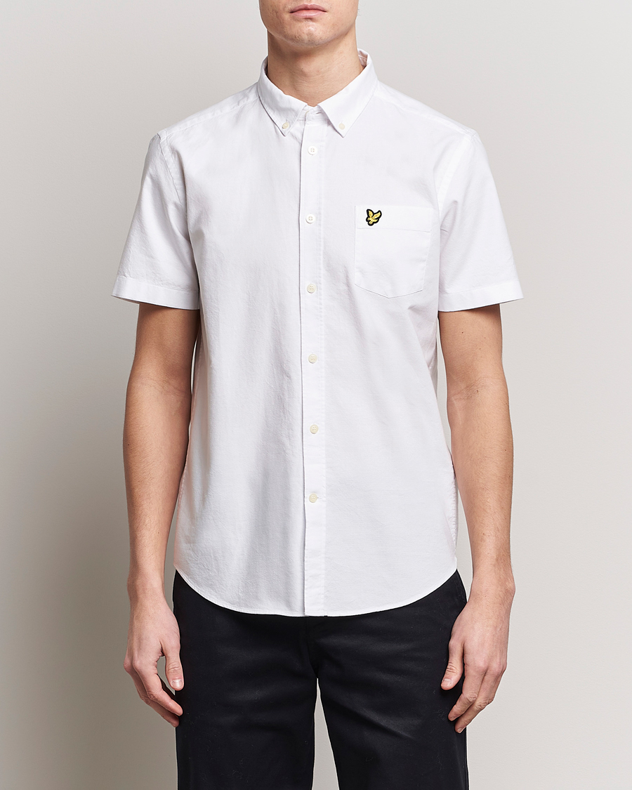 Herr | Skjortor | Lyle & Scott | Lightweight Oxford Short Sleeve Shirt White