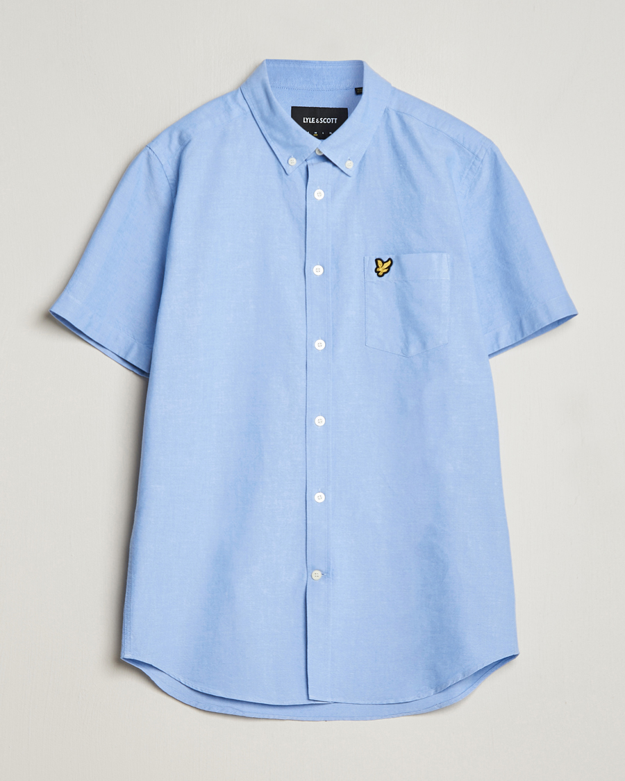 Herr | Skjortor | Lyle & Scott | Lightweight Oxford Short Sleeve Shirt Riviera
