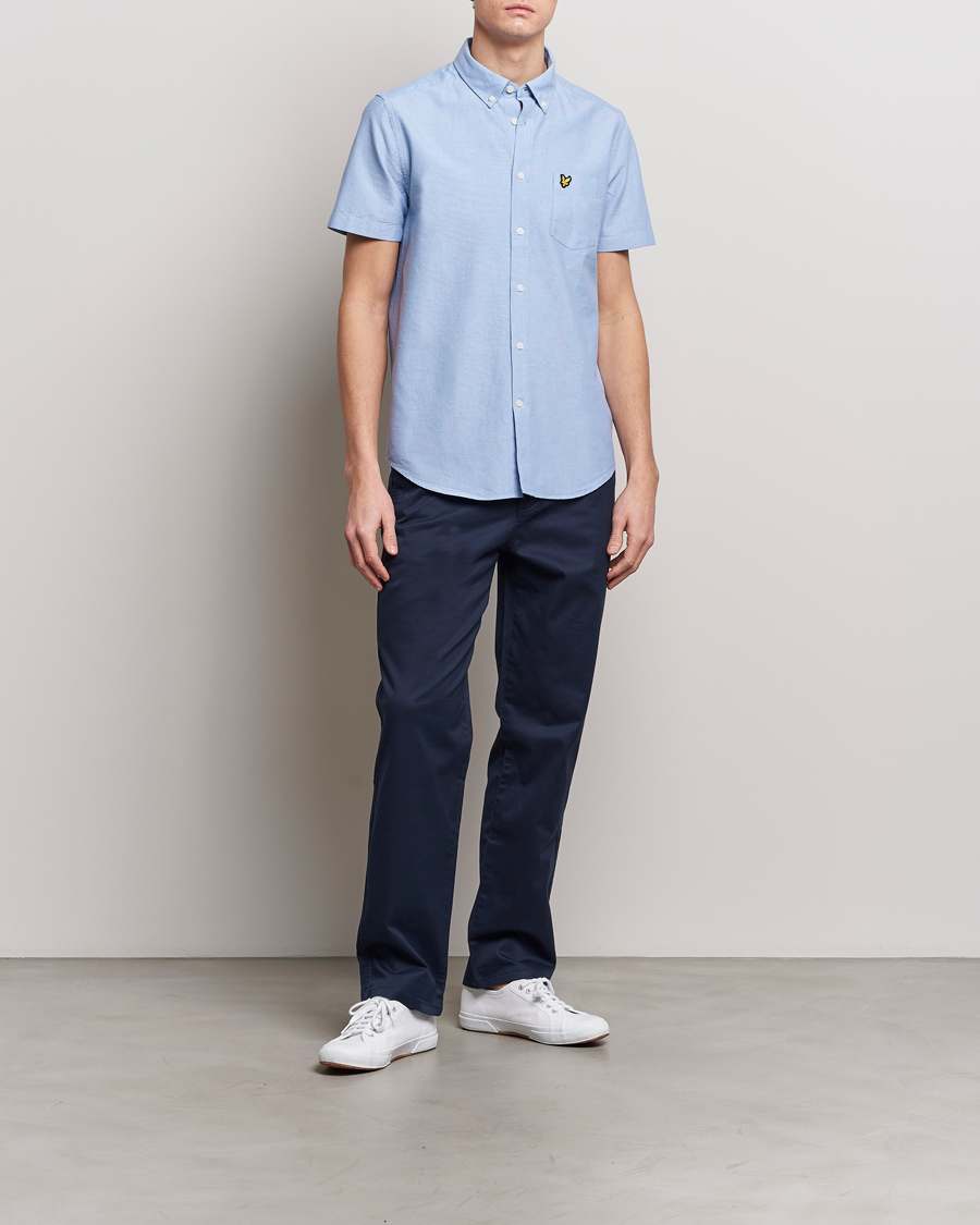 Herr | Skjortor | Lyle & Scott | Lightweight Oxford Short Sleeve Shirt Riviera