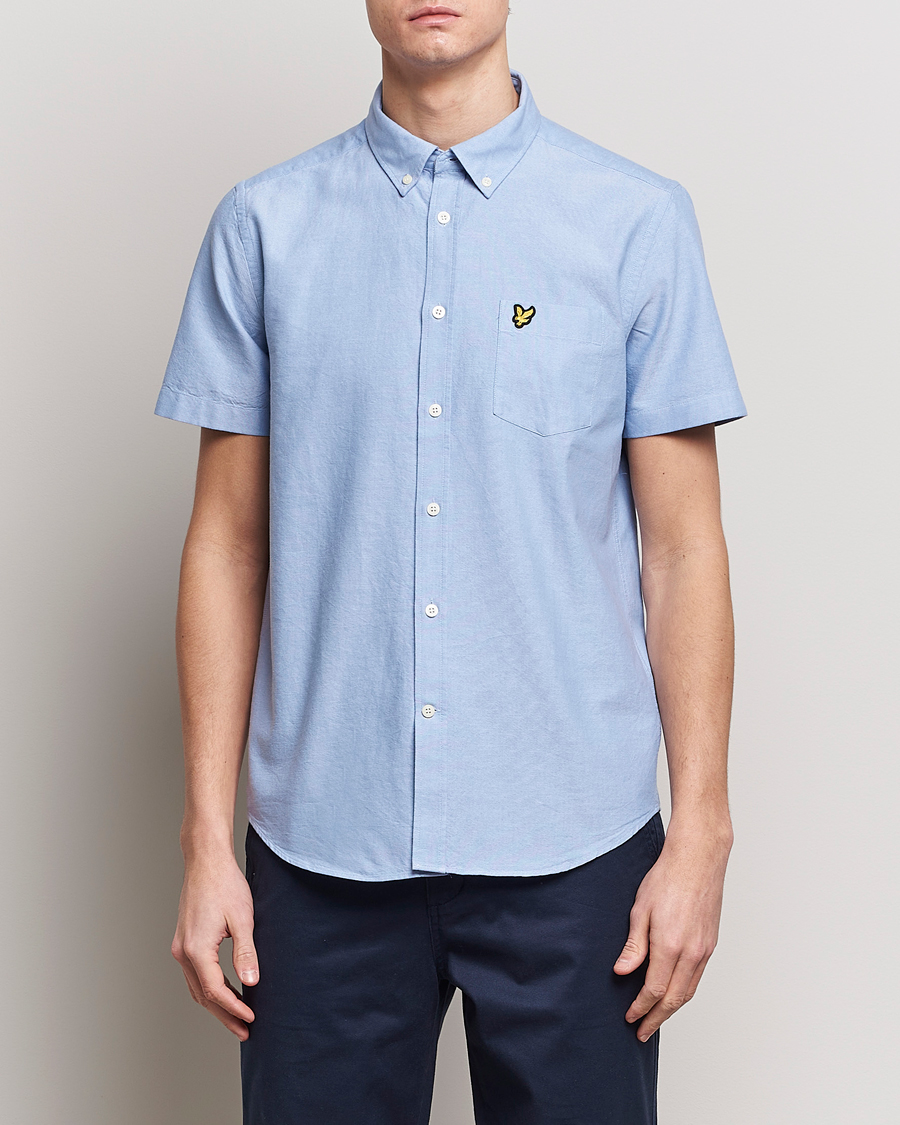 Herr | Skjortor | Lyle & Scott | Lightweight Oxford Short Sleeve Shirt Riviera