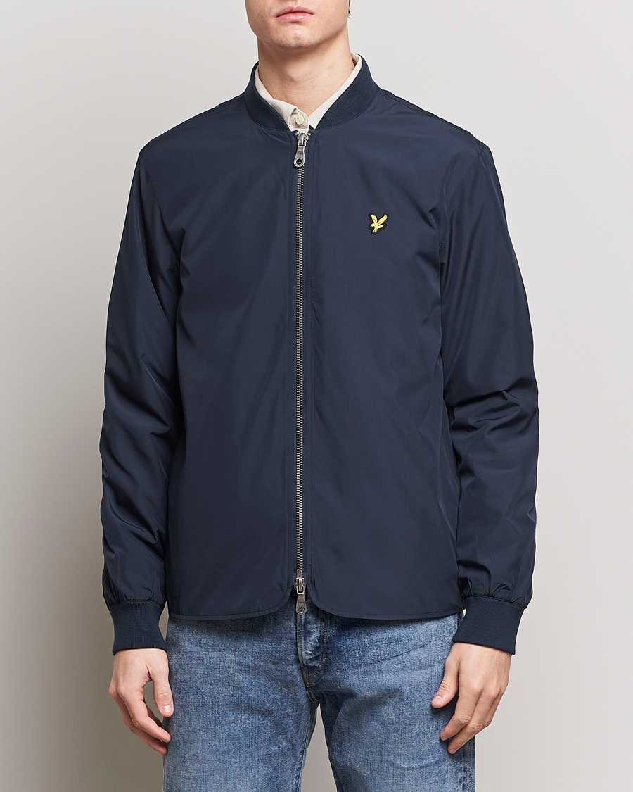 Herr | Vårjackor herr | Lyle & Scott | Nylon Bomber Jacket Dark Navy