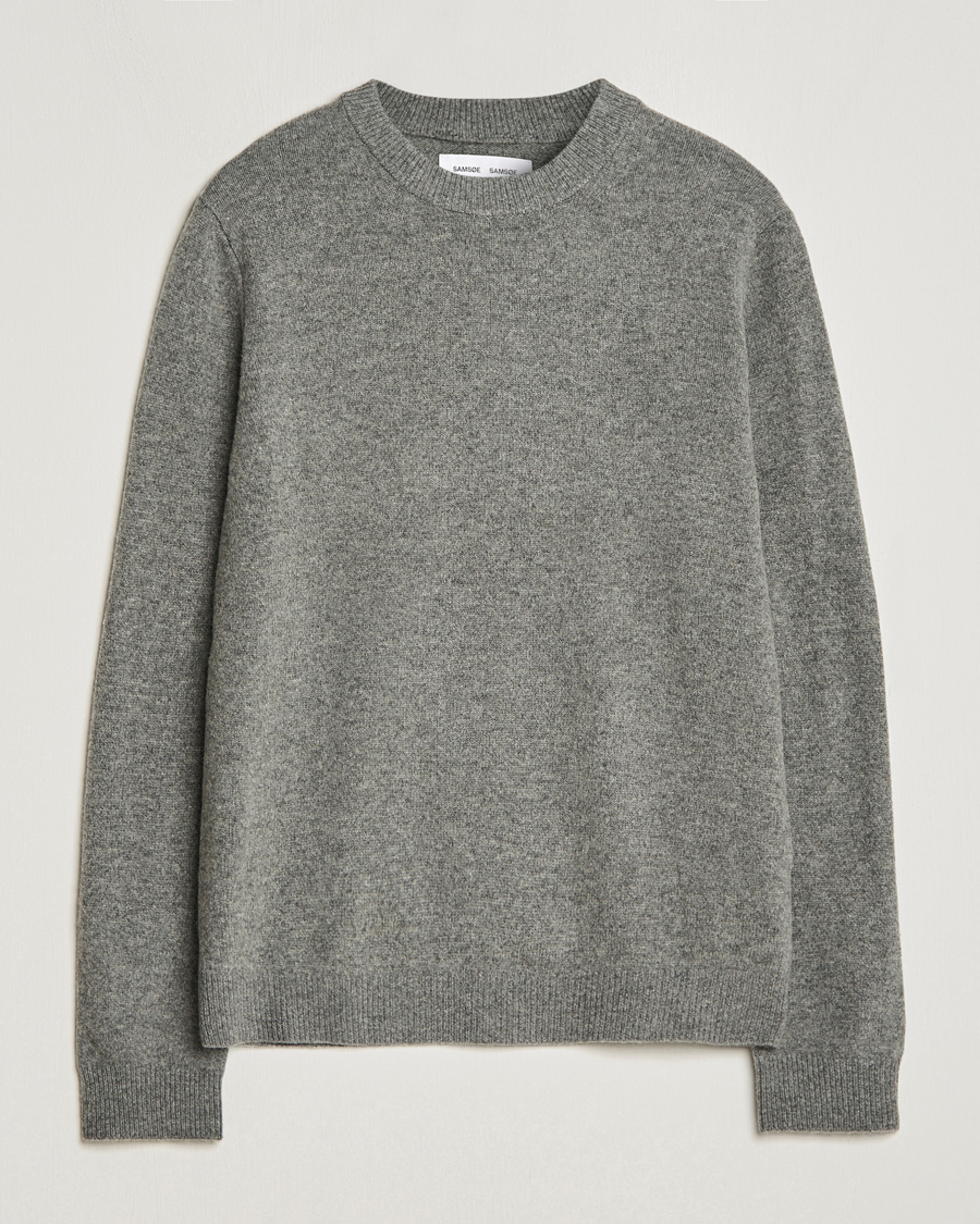 Herr | Tröjor | Samsøe Samsøe | Isak Crew Neck Dark Grey