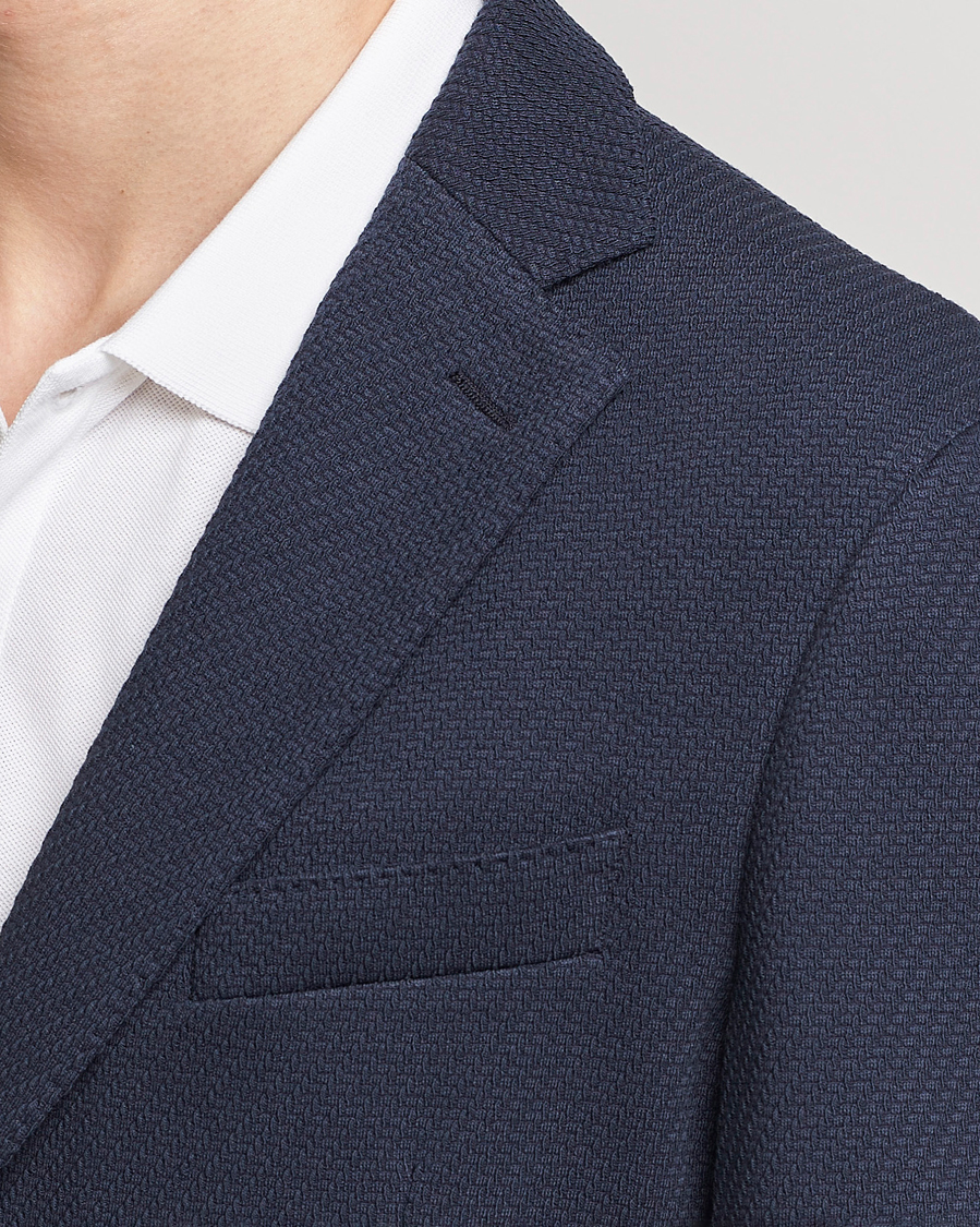 Herr | Kavajer | BOSS BLACK | Hanry Structured Jersey Blazer Dark Blue