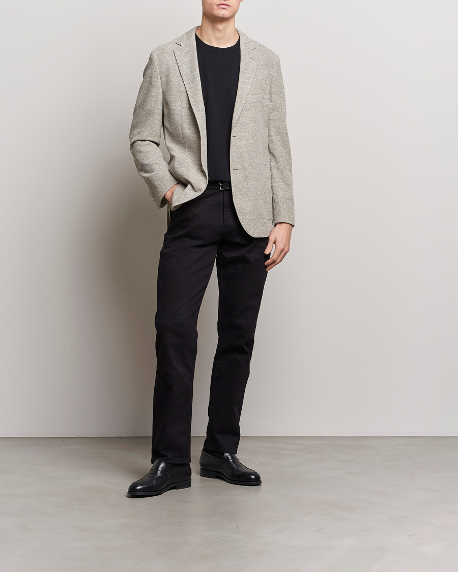 Herr | Kavajer | BOSS BLACK | Jaye Regular Fit Jersey Blazer Light Beige