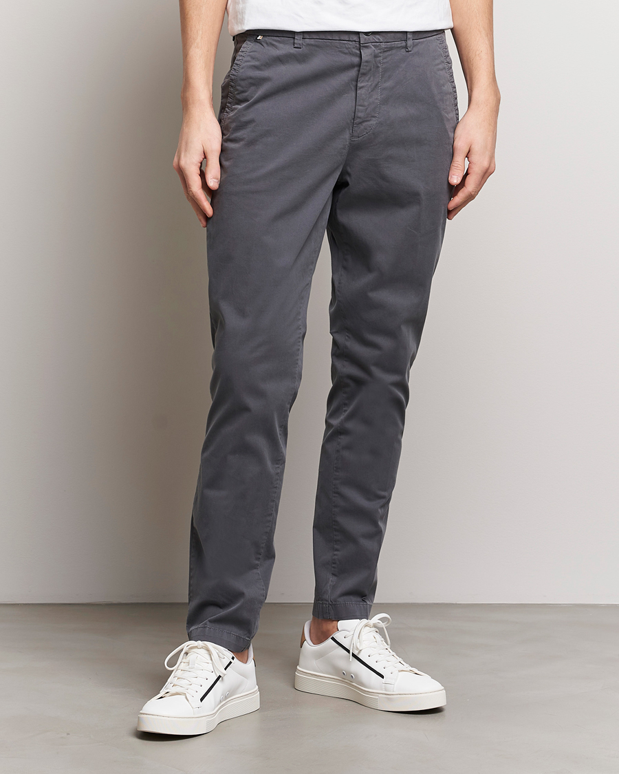 Herr | Kläder | BOSS BLACK | Kaiton Cotton Pants Medium Grey