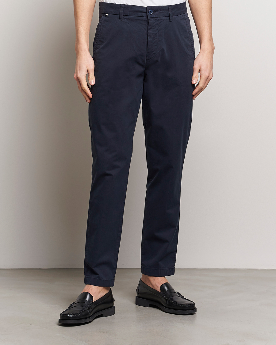 Herre |  | BOSS BLACK | Kaiton Cotton Pants Dark Blue