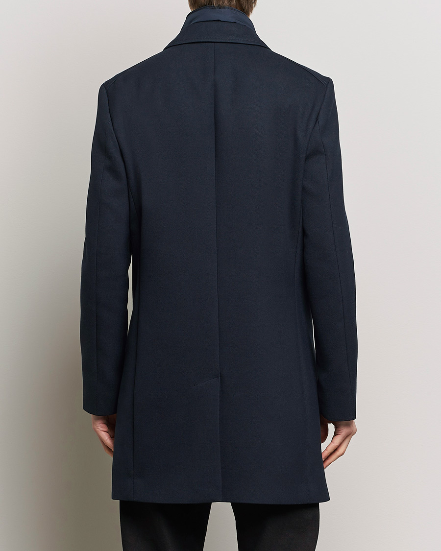 Herr | Jackor | BOSS BLACK | Hyde Cotton Coat Dark Blue