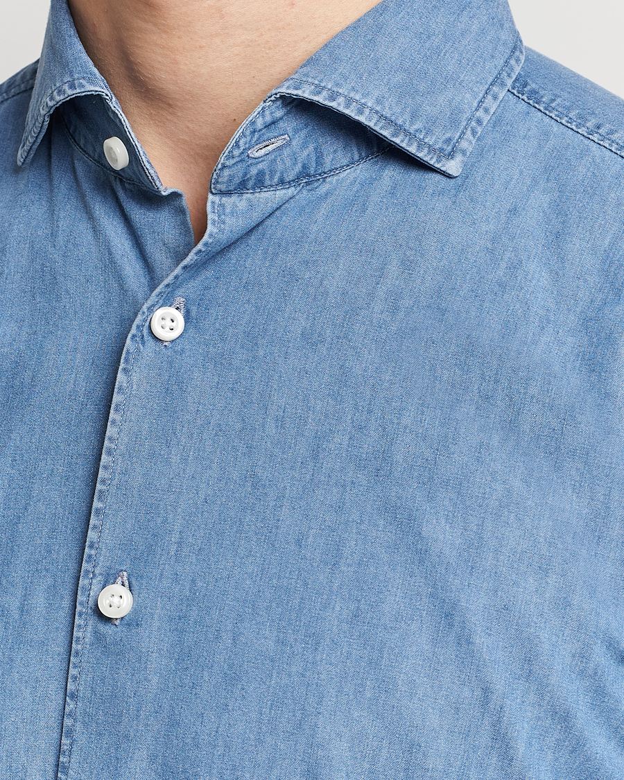 Herr | Skjortor | BOSS BLACK | Hal Cotton Shirt Medium Blue