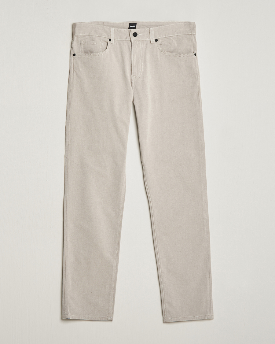 Herr | Byxor | BOSS BLACK | Re.Maine 5-Pocket Pants Open Beige