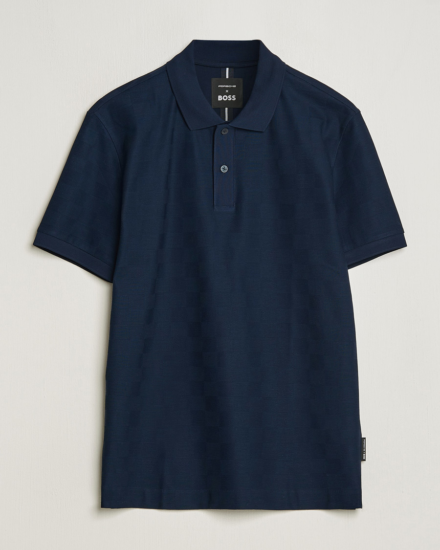 Herr | Pikéer | BOSS BLACK | Porsche Parlay Jersey Piké Dark Blue