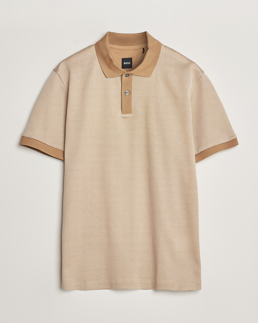 Herr | Pikéer | BOSS BLACK | Parlay Jersey Piké Medium Beige