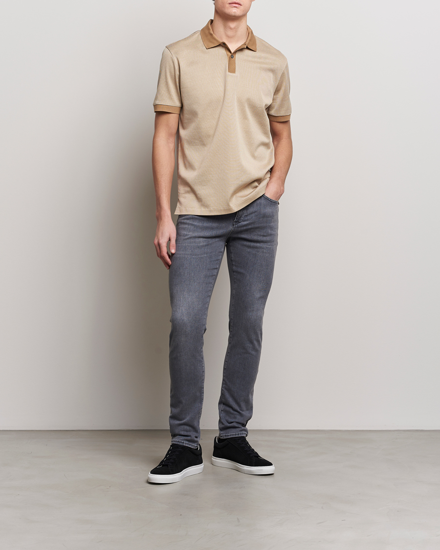 Herr | Pikéer | BOSS BLACK | Parlay Jersey Piké Medium Beige