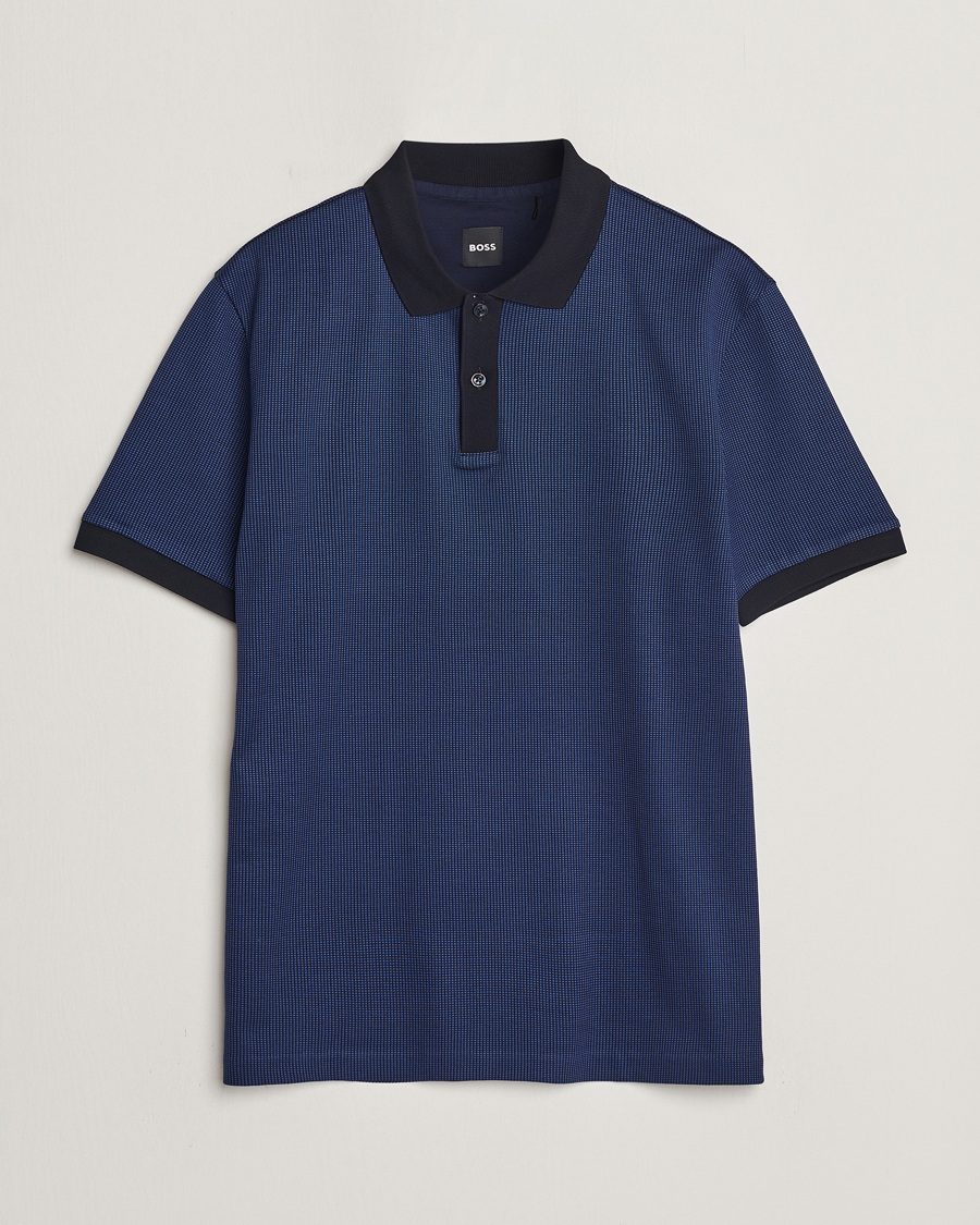 Herr | Pikéer | BOSS BLACK | Parlay Jersey Piké Dark Blue