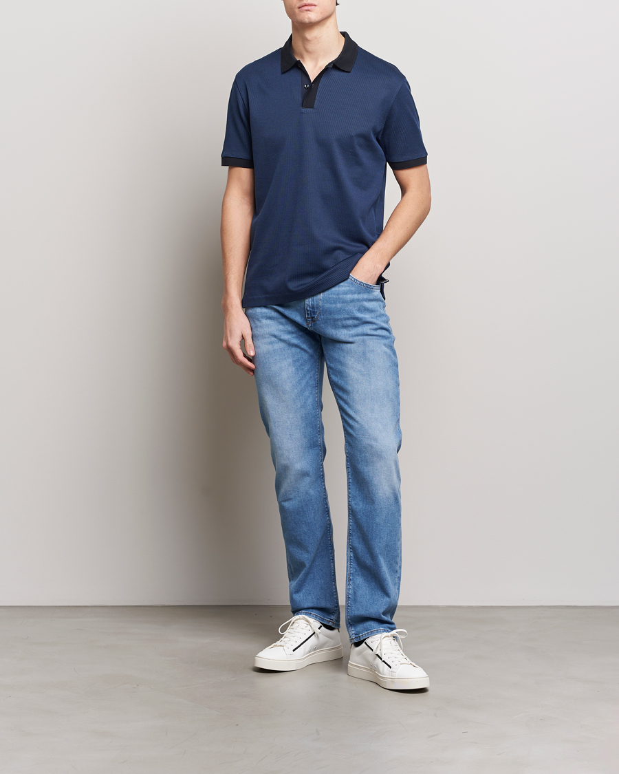 Herr | Pikéer | BOSS BLACK | Parlay Jersey Piké Dark Blue