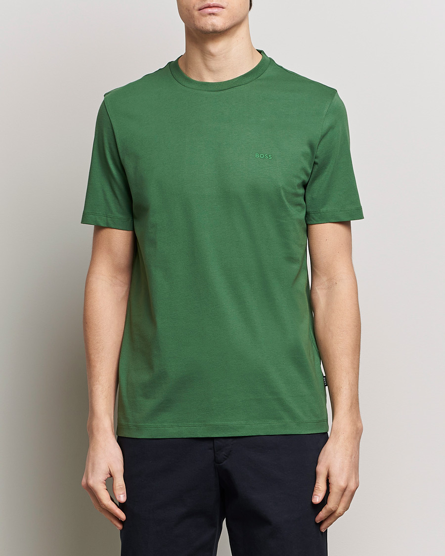 Herr | T-Shirts | BOSS BLACK | Thompson Crew Neck T-Shirt Open Green