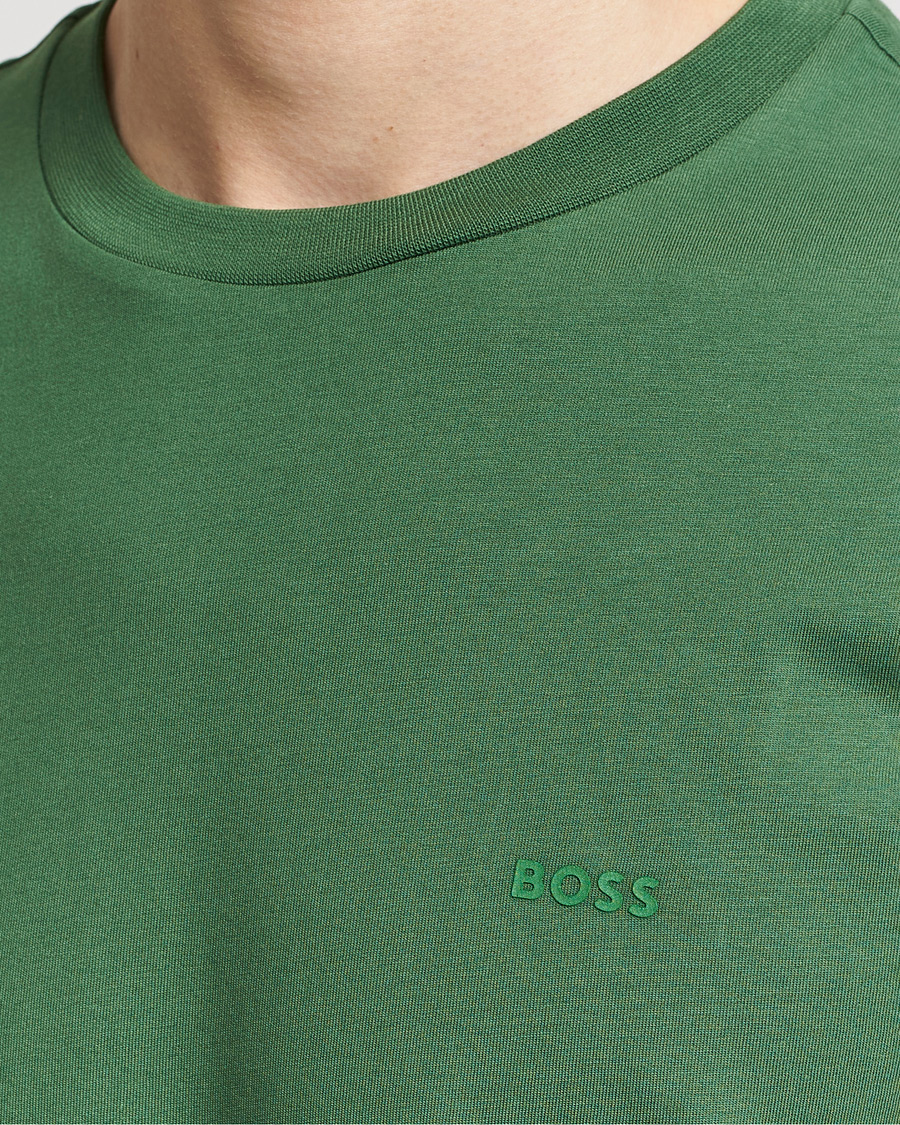Herr | T-Shirts | BOSS BLACK | Thompson Crew Neck T-Shirt Open Green