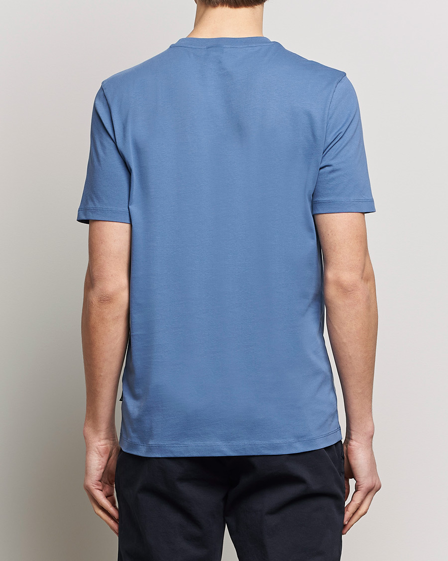 Herr | T-Shirts | BOSS BLACK | Thompson Crew Neck T-Shirt Open Blue