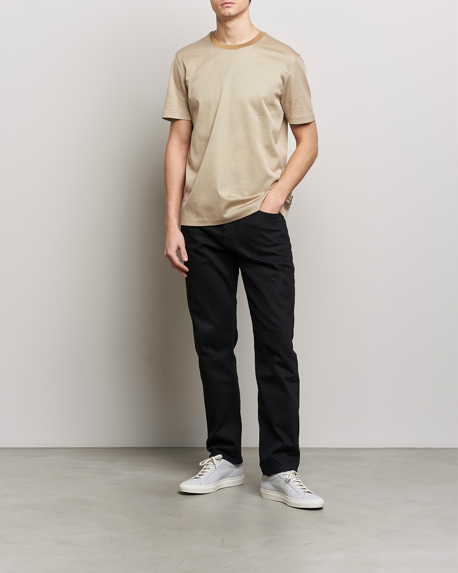 Herr | T-Shirts | BOSS BLACK | Tiburt Crew Neck T-Shirt Medium Beige