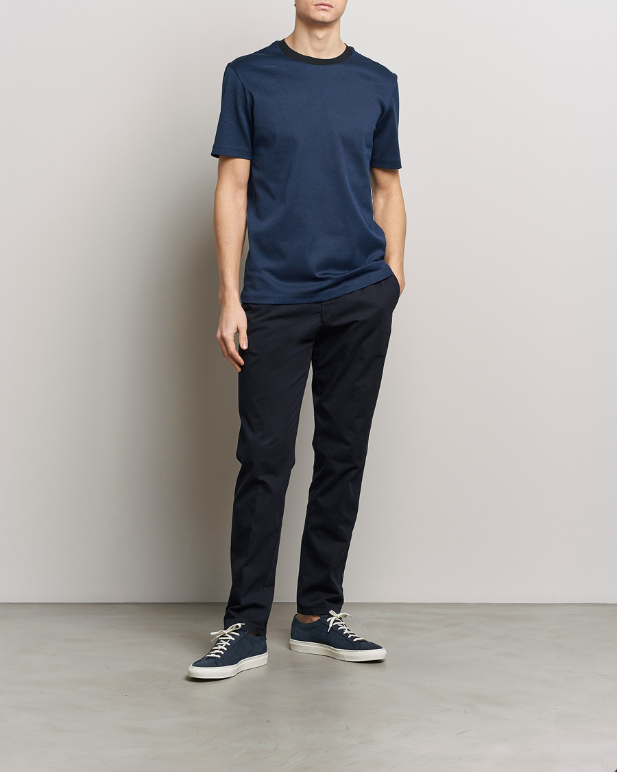 Herr | T-Shirts | BOSS BLACK | Tiburt Crew Neck T-Shirt Dark Blue