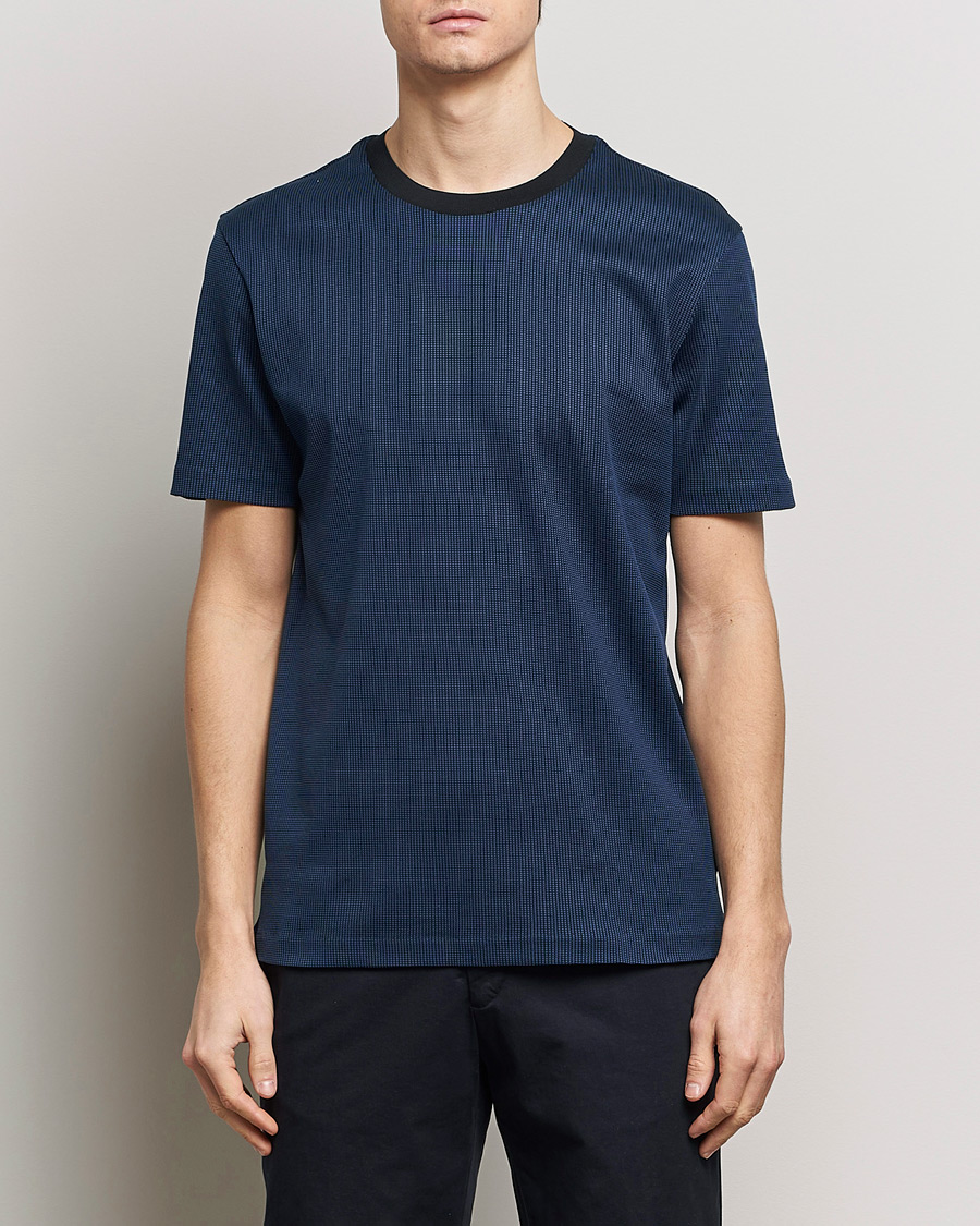Herr | Kläder | BOSS BLACK | Tiburt Crew Neck T-Shirt Dark Blue
