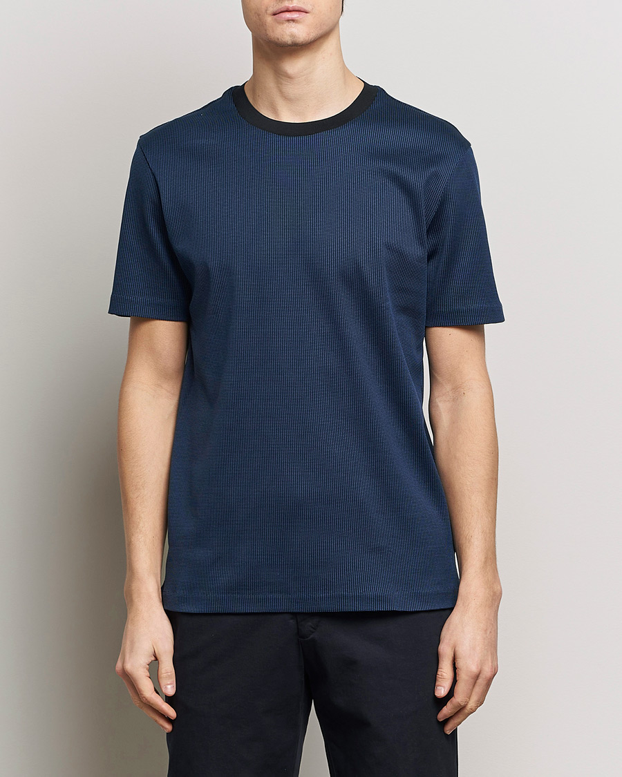 Herr | BOSS | BOSS BLACK | Tiburt Crew Neck T-Shirt Dark Blue