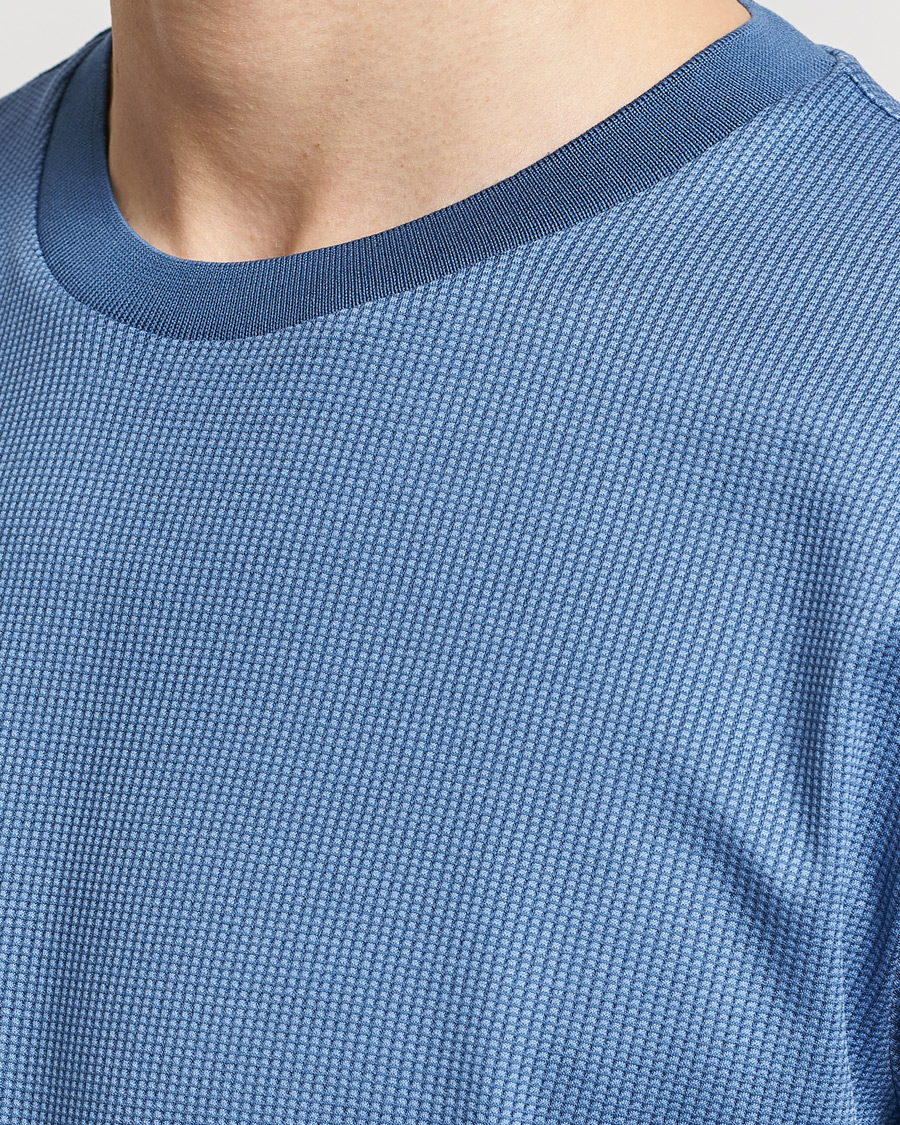 Herr | T-Shirts | BOSS BLACK | Tiburt Crew Neck T-Shirt Open Blue