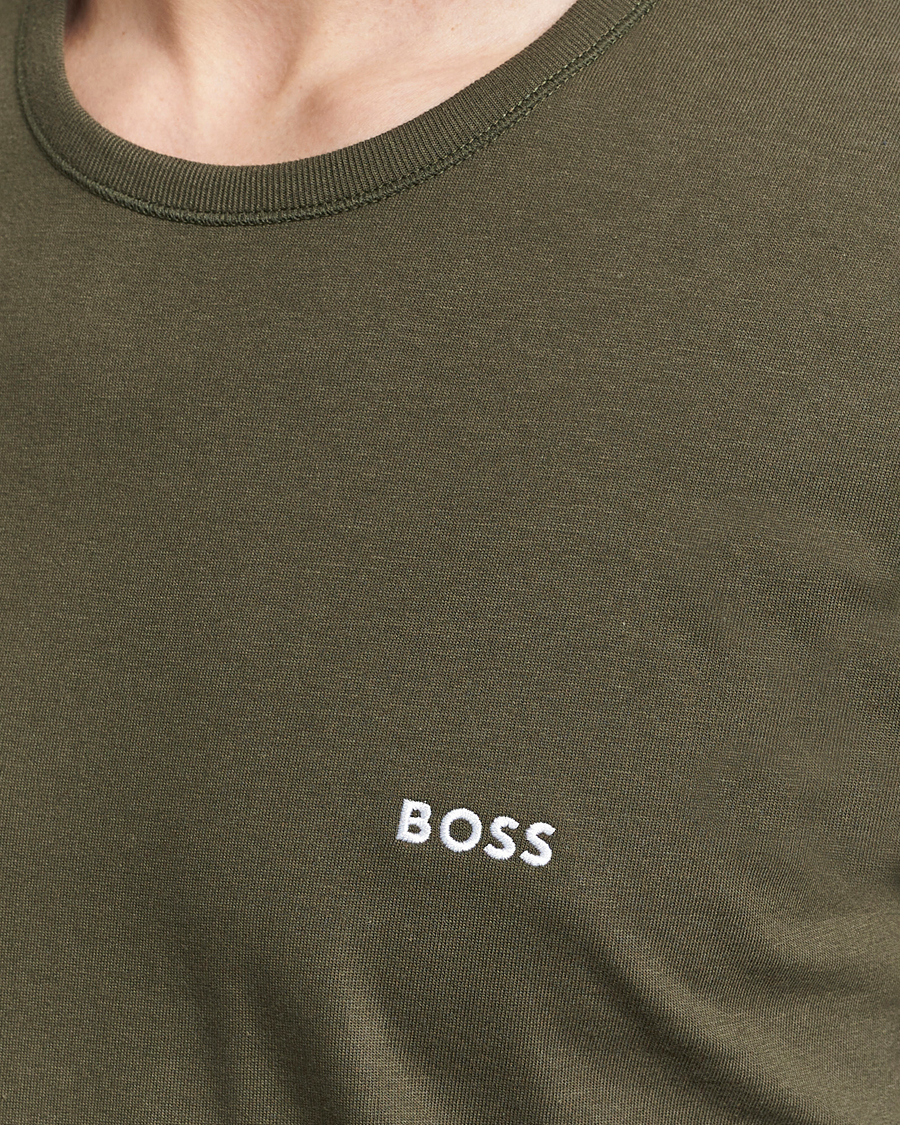 Herr | T-Shirts | BOSS BLACK | 3-Pack Crew Neck T-Shirt Black/Blue/Green