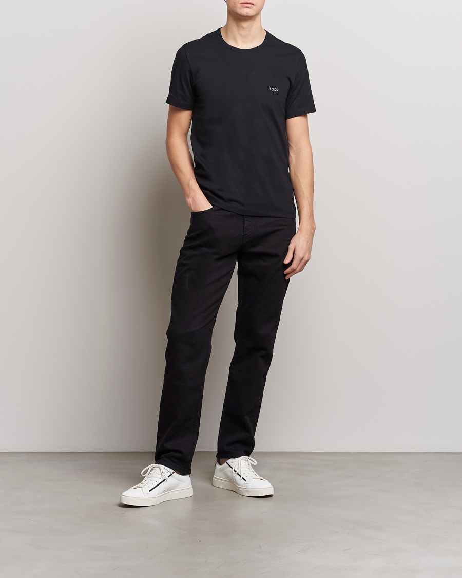 Herr | T-Shirts | BOSS BLACK | 3-Pack Crew Neck T-Shirt Black/White/Blue