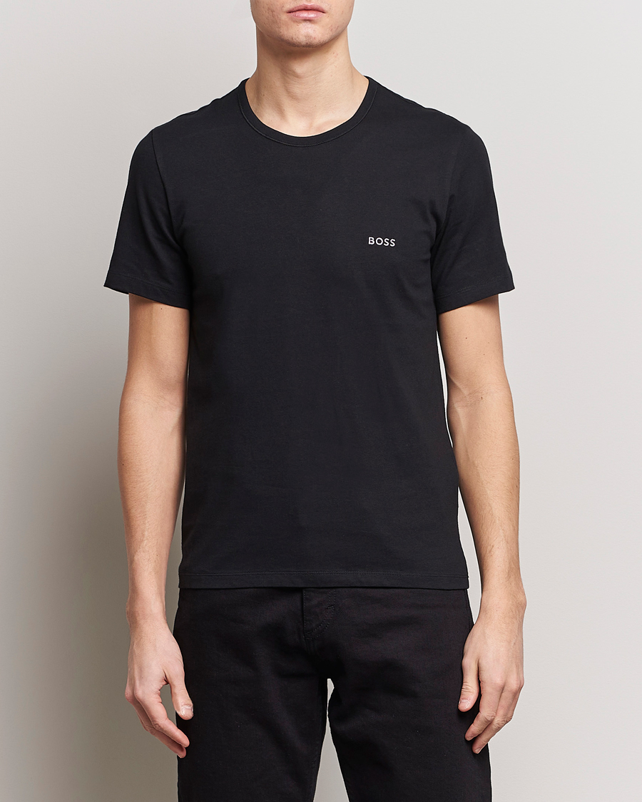 Herr | BOSS BLACK | BOSS BLACK | 3-Pack Crew Neck T-Shirt Black/White/Blue