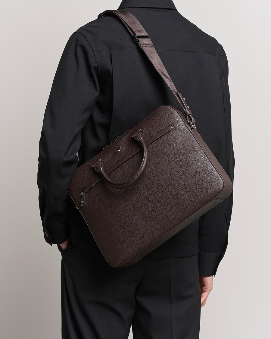 Herr | BOSS BLACK Ray Document Case Dark Brown | BOSS BLACK | Ray Document Case Dark Brown