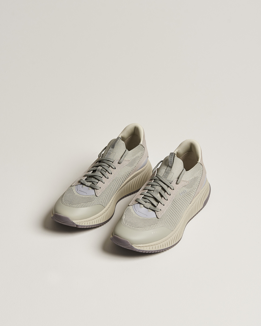 Herr | BOSS | BOSS BLACK | Titanium Evo Sneaker Open Grey