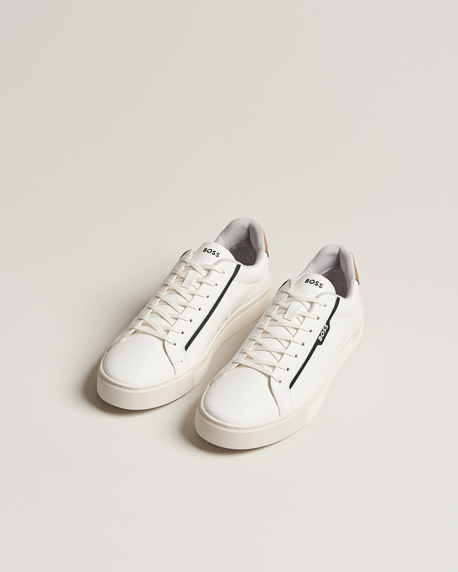 Herr | Vita sneakers | BOSS BLACK | Rhys Tenn Sneaker Open White