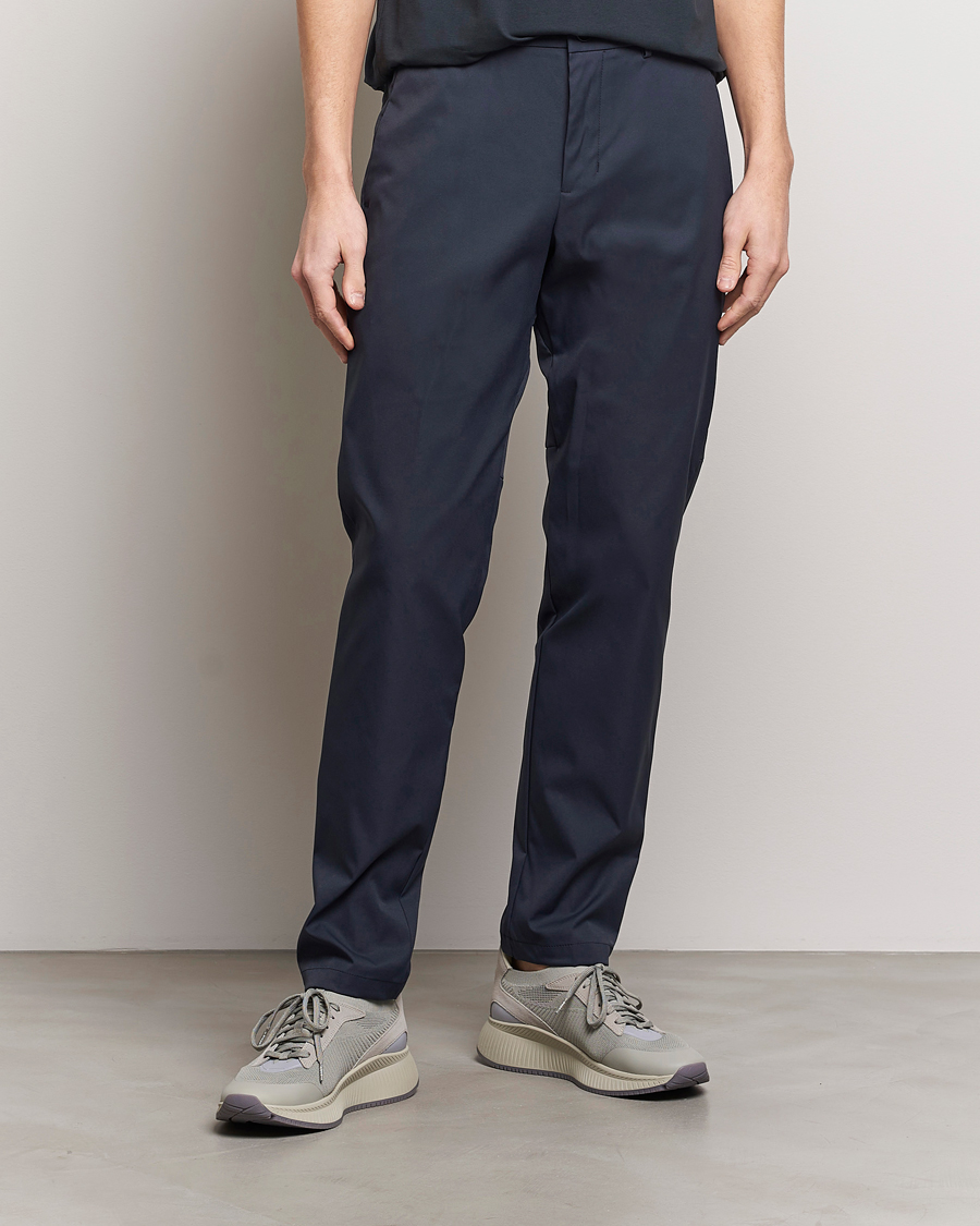 Herr | Drawstringbyxor | BOSS GREEN | Phoenix Golf Trousers Dark Blue