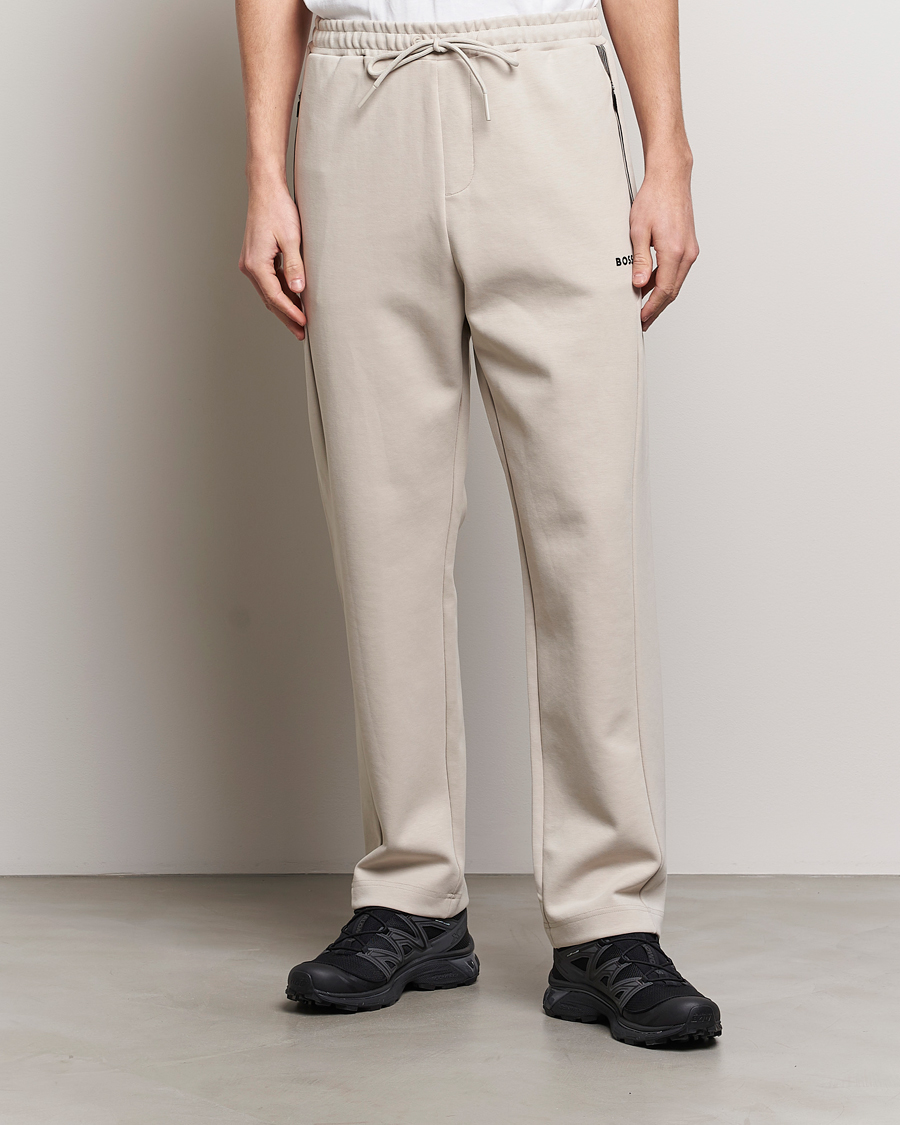 Herr | Byxor | BOSS GREEN | Hadim Sweatpants Light Beige