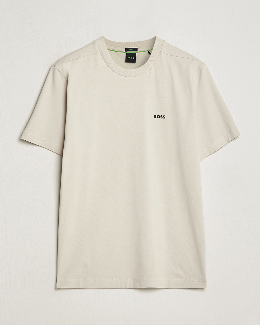 Herr | T-Shirts | BOSS GREEN | Crew Neck T-Shirt Light Beige