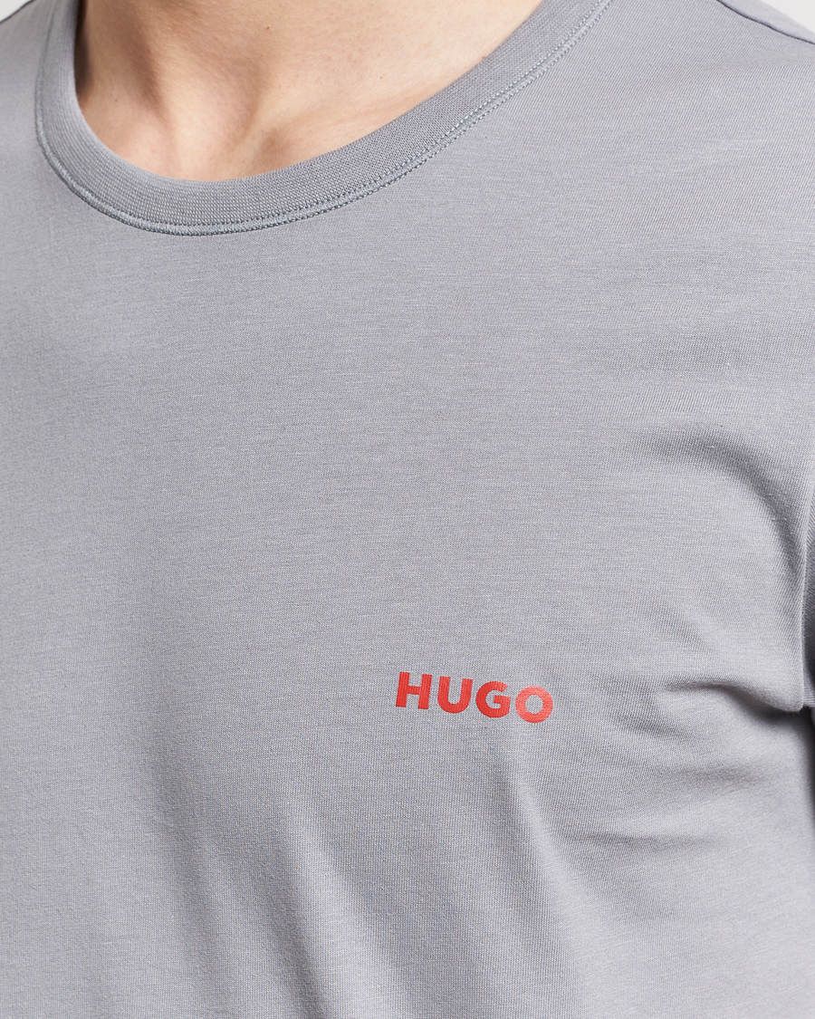 Herr | T-Shirts | HUGO | 3-Pack Logo Crew Neck T-Shirt Green/Navy/Grey