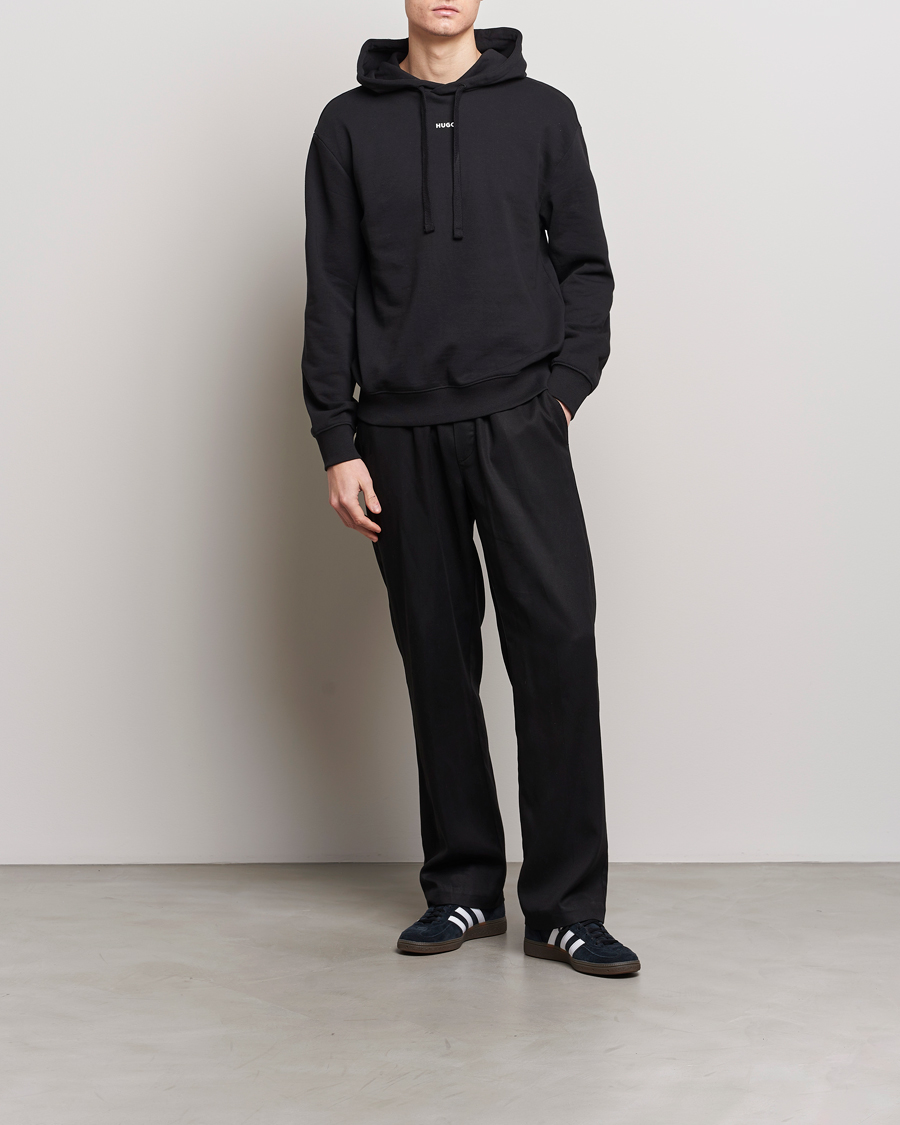 Herr | Tröjor | HUGO | Dapo Logo Hoodie Black