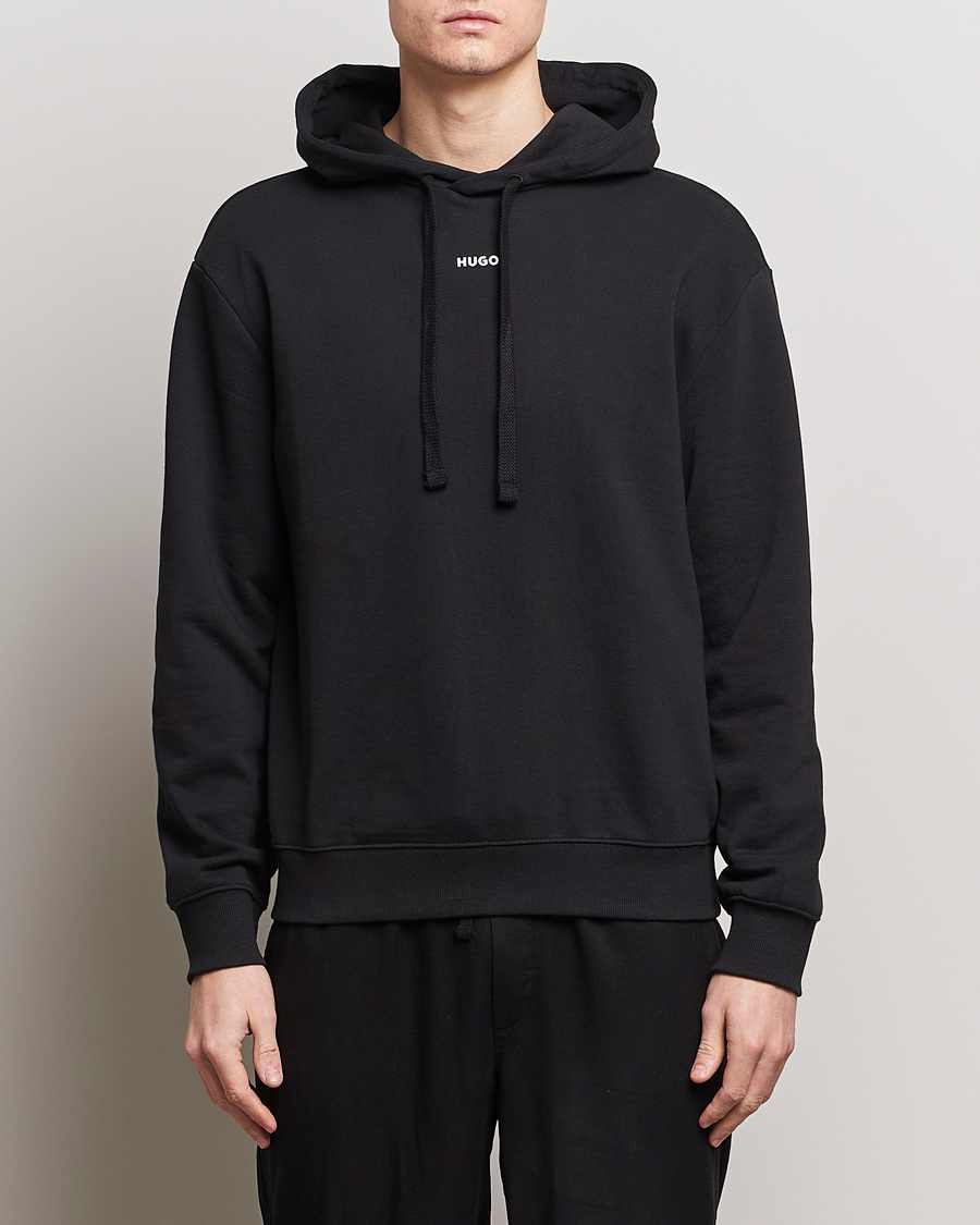 Herr | Huvtröjor | HUGO | Dapo Logo Hoodie Black