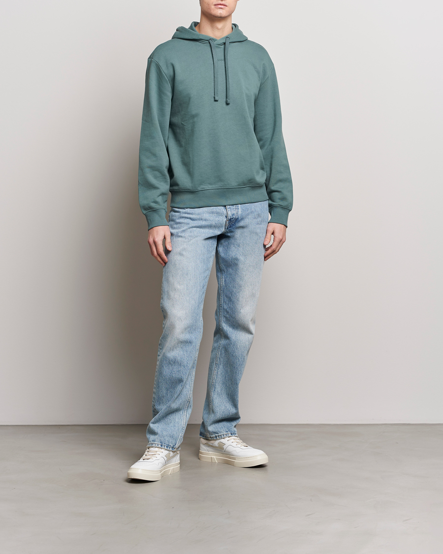 Herr | Tröjor | HUGO | Dapo Logo Hoodie Dark Green