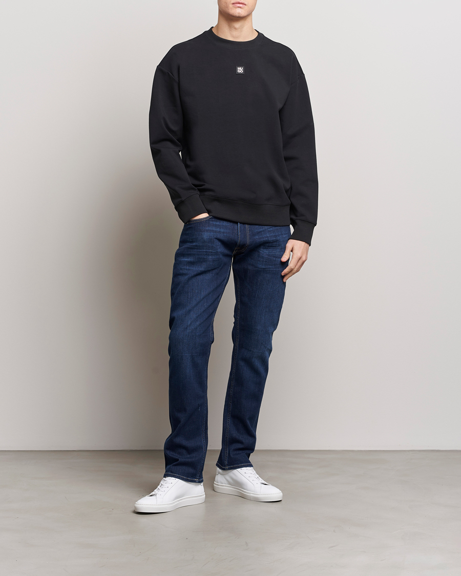 Herr | Tröjor | HUGO | Dettil Logo Sweatshirt Black
