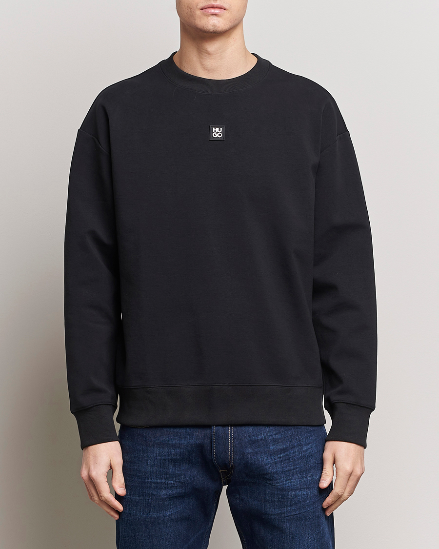 Herr | Tröjor | HUGO | Dettil Logo Sweatshirt Black