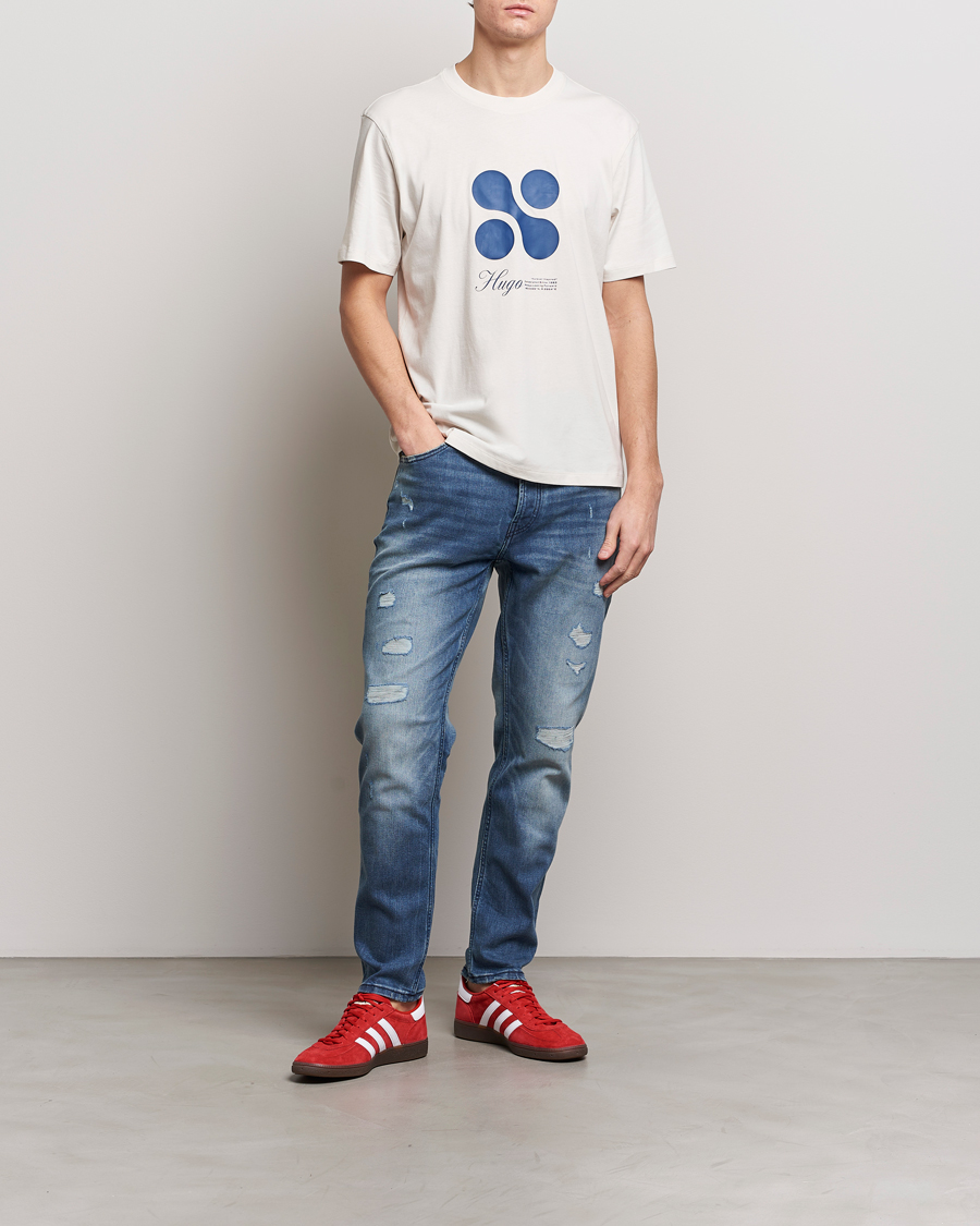 Herr | T-Shirts | HUGO | Dooling Logo T-Shirt Open White