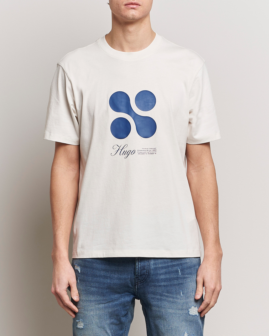 Herr | Kortärmade t-shirts | HUGO | Dooling Logo T-Shirt Open White