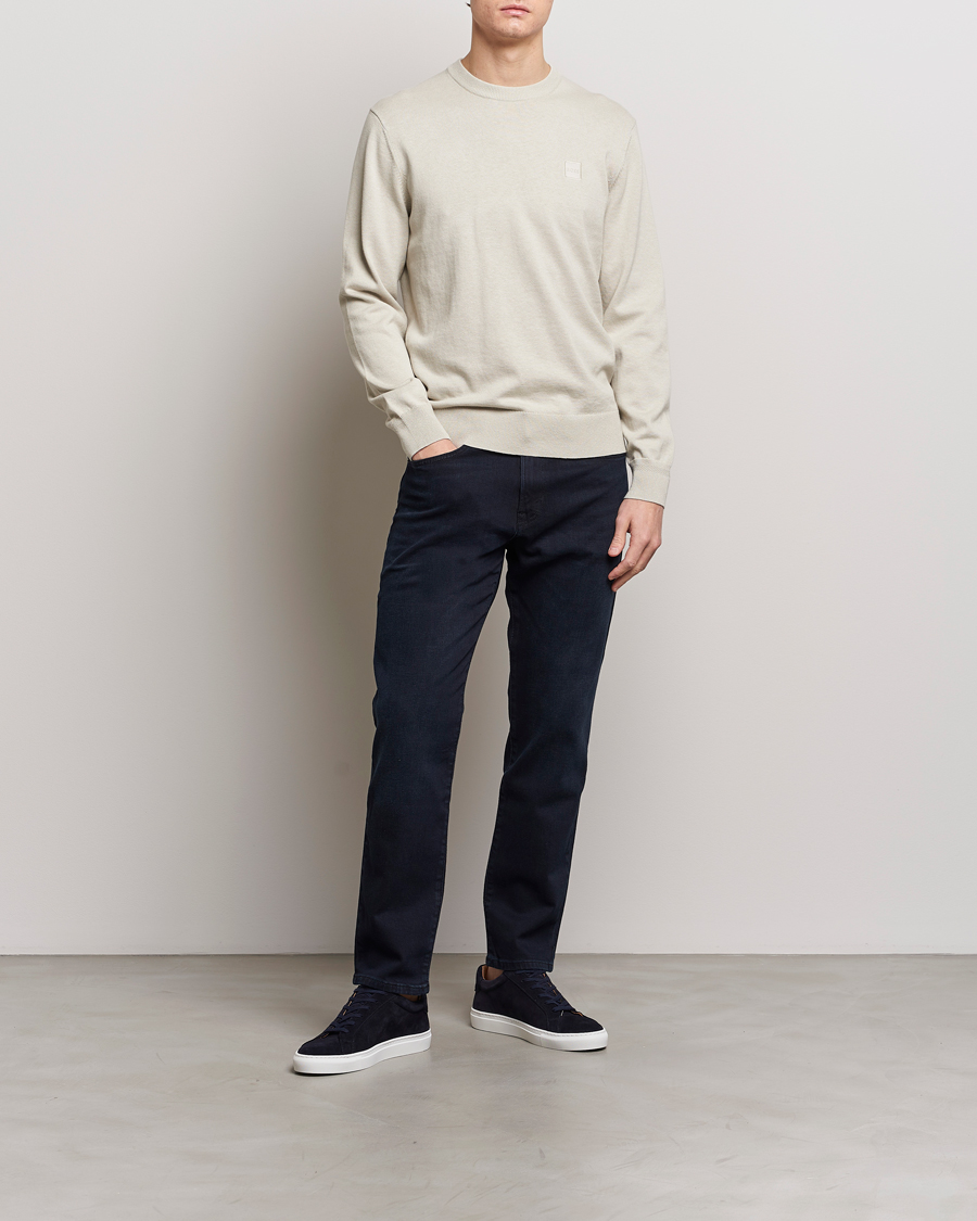Herr | Tröjor | BOSS ORANGE | Kanovano Knitted Sweater Light Beige