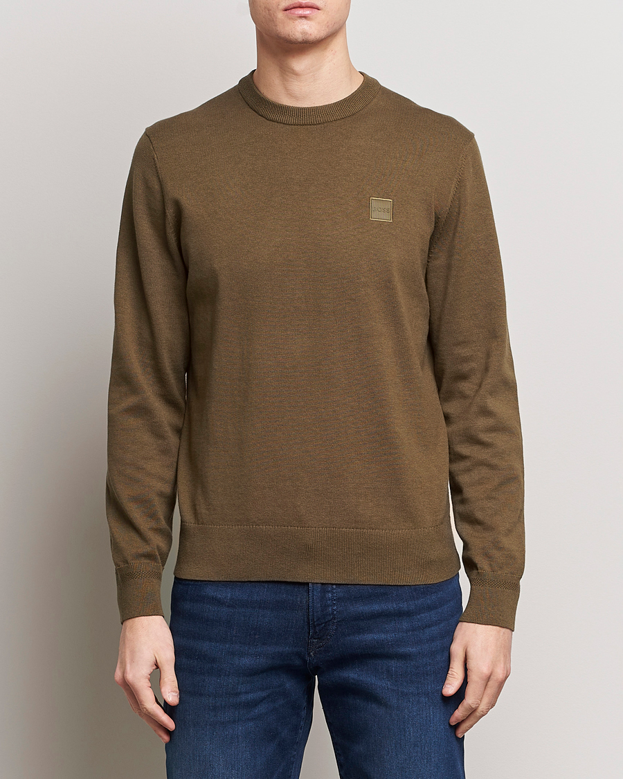 Herr | Kläder | BOSS ORANGE | Kanovano Knitted Sweater Open Green