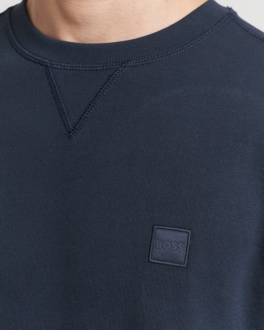 Herr | Tröjor | BOSS ORANGE | Westart Logo Sweatshirt Dark Blue