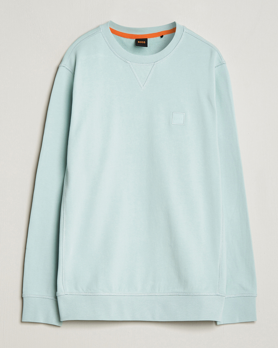 Herr | Tröjor | BOSS ORANGE | Westart Logo Sweatshirt Turquoise