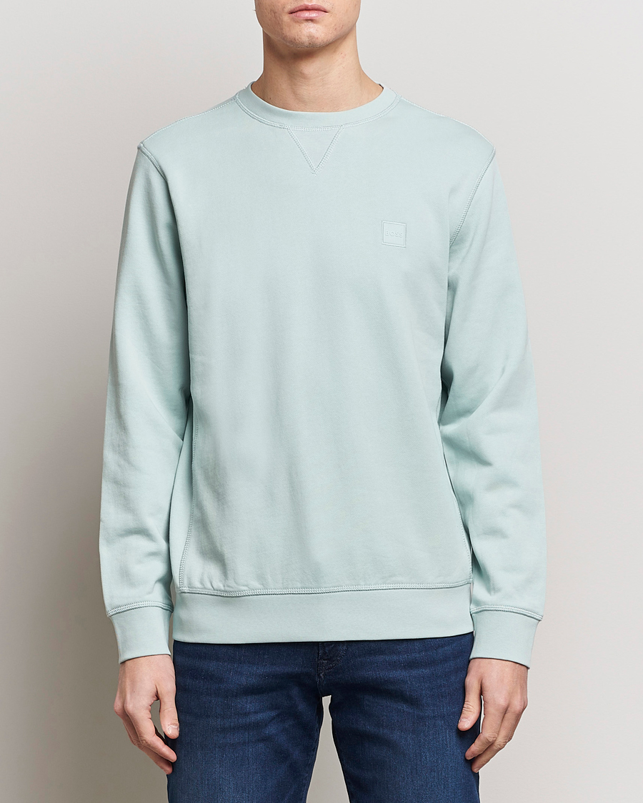 Men | BOSS ORANGE | BOSS ORANGE | Westart Logo Sweatshirt Turquoise