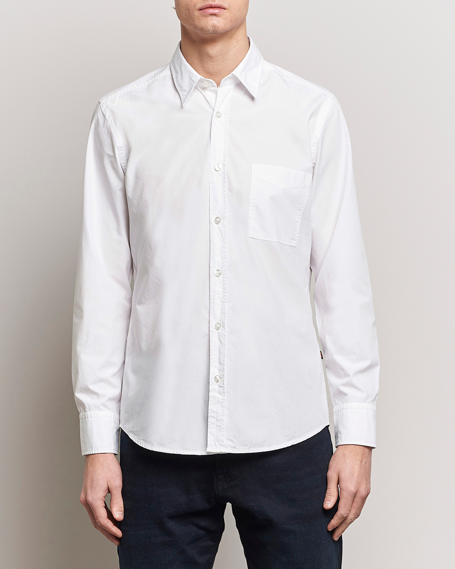 Herr | Kläder | BOSS ORANGE | Relegant Cotton Pocket Shirt White